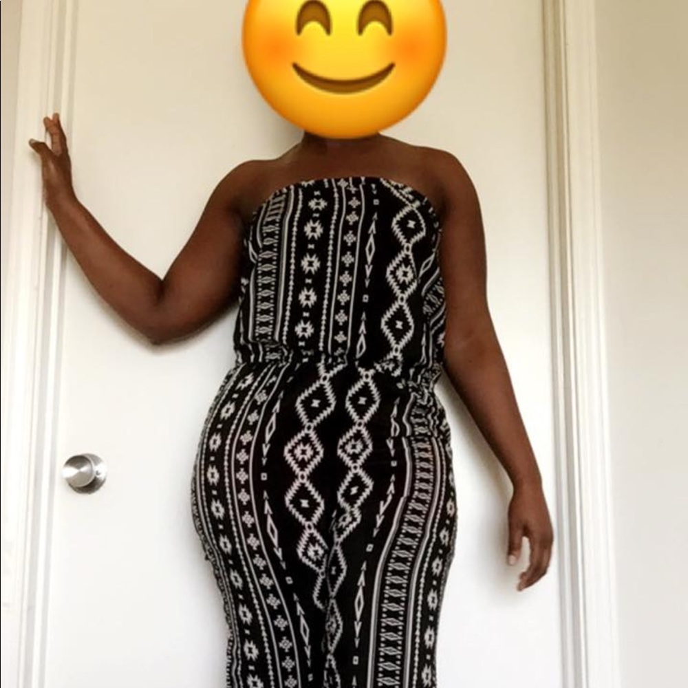 Strapless Romper